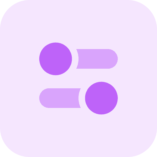 Setting setting switches interface icon