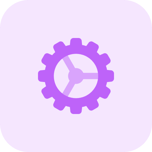 Cogwheel tools and utensils configuration gear icon