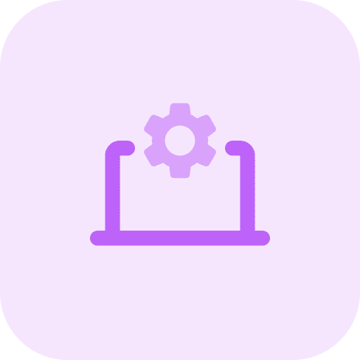 Computer settings laptop data driven icon