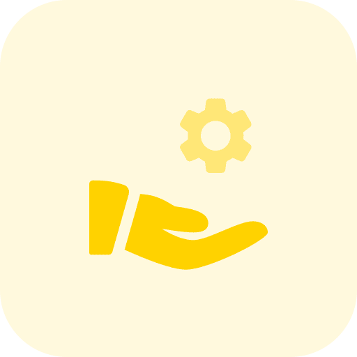 Share tools and utensils setting hands and gestures icon