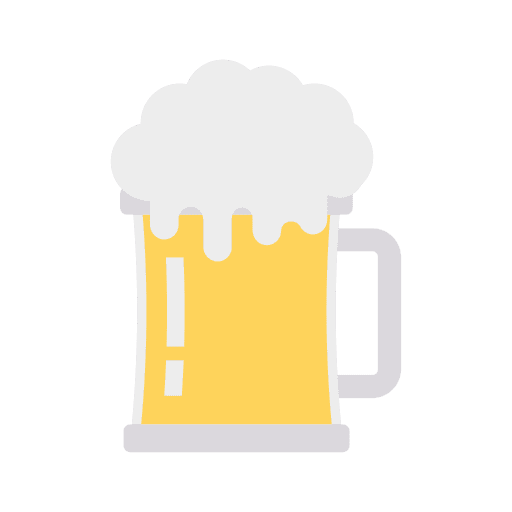 Beer alcohol food mug icon