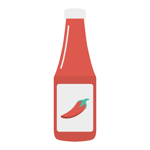 Chili sauce tabasco food and restaurant hot sauce icon