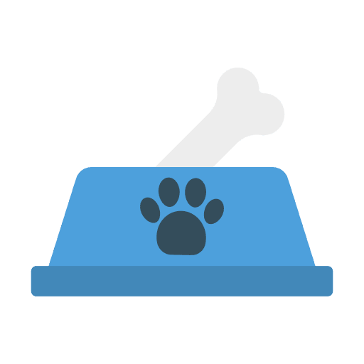 Dog food sweet pet dish icon