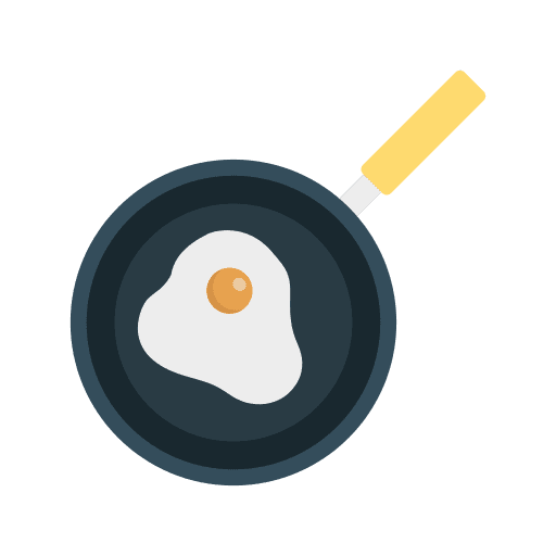 Fried egg gastronomy fried egg cooking icon