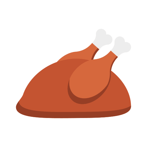 Roast chicken food roast chicken nutrition icon