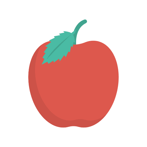 Apple diet vegetarian healthy food icon