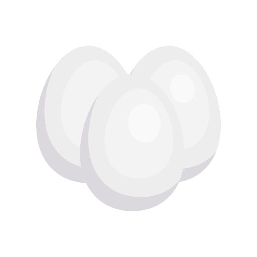 Boiled egg organic food and restaurant boiled egg icon