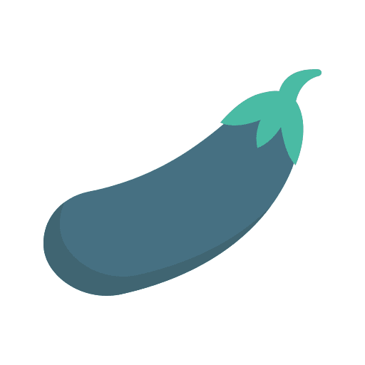 Eggplant vegan vegetable food and restaurant icon