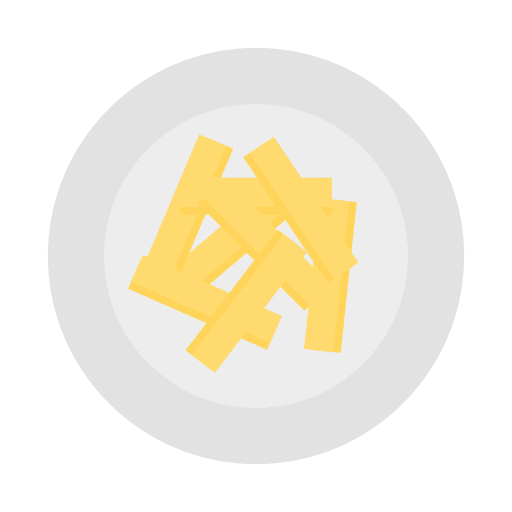 French fries nutrition fast food gastronomy icon