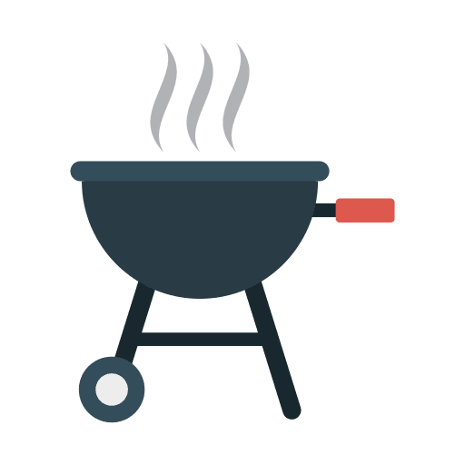 Grill summertime food and restaurant grill icon