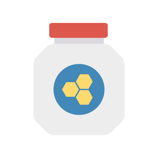Honey pot jar healthy icon