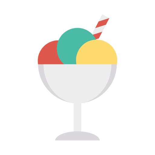 Ice cream summertime dessert sweet icon