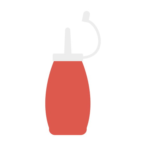 Ketchup sauces condiment food and restaurant icon