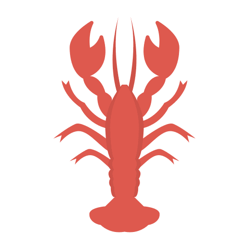 Lobster lobster animals food and restaurant icon