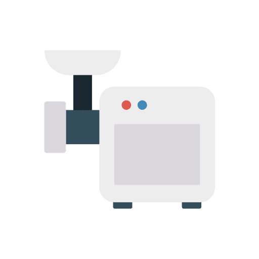 Meat grinder meat furniture and household mincer icon