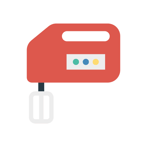 Mixer kitchen tools hand food and restaurant icon