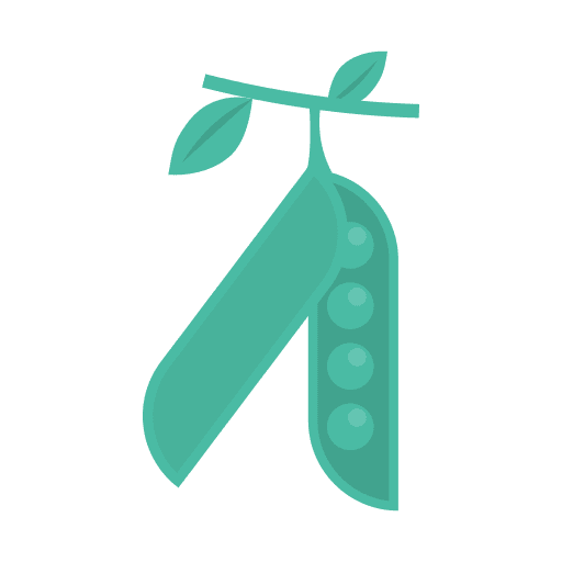 Peas organic healthy food vegetable icon