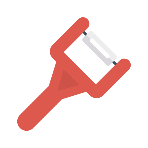 Peeler food and restaurant peeler kitchen utensils icon