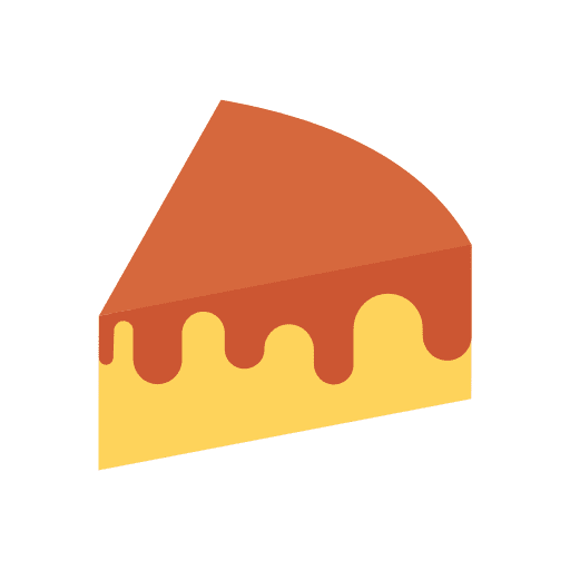 Piece of cake sweet dessert bakery icon
