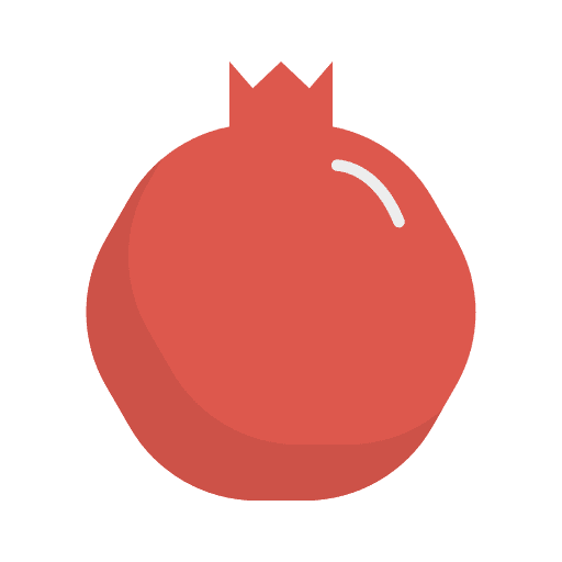 Pomegranate food and restaurant pomegranate diet icon