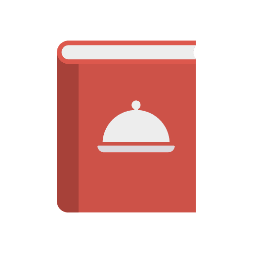 Recipe book book food and restaurant recipe book icon