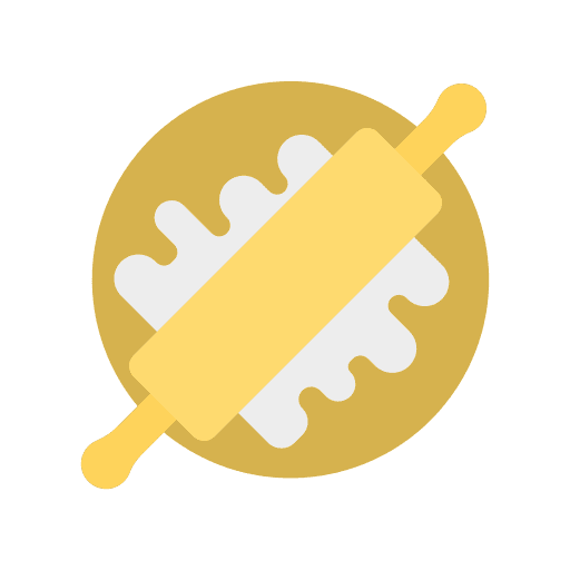 Rolling pin dough rolling rolling pin tools and utensils icon