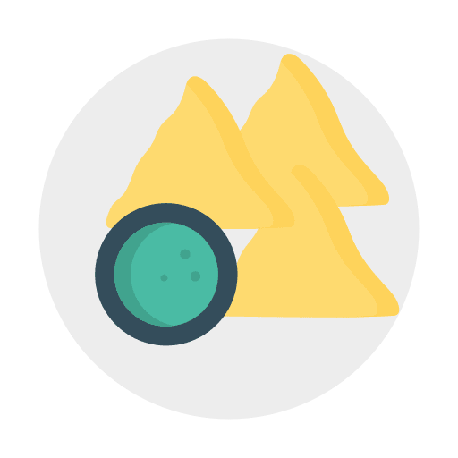 Samosa indian nutrition samosa icon