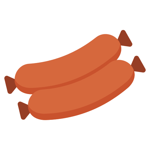 Sausage junk food meat food and restaurant icon