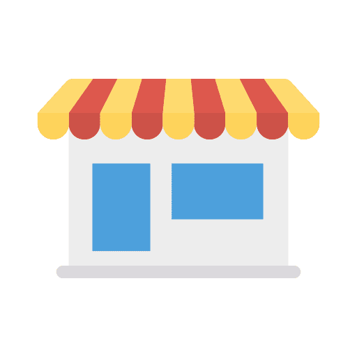 Shop business and finance shopping store online store icon