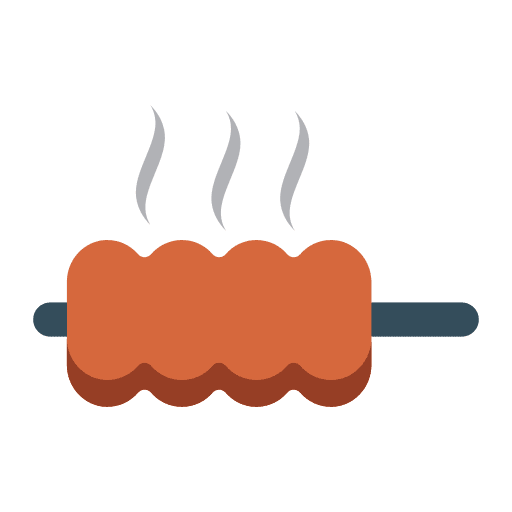 Skewer grill kebab barbecue icon