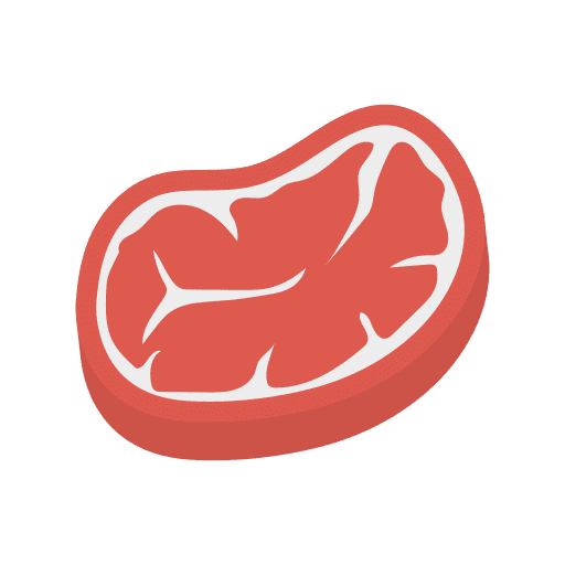 Steak grilled barbecue proteins icon