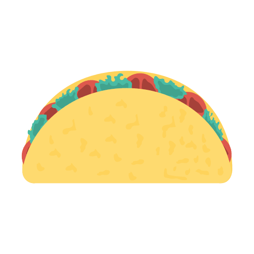 Taco snack fast food food icon