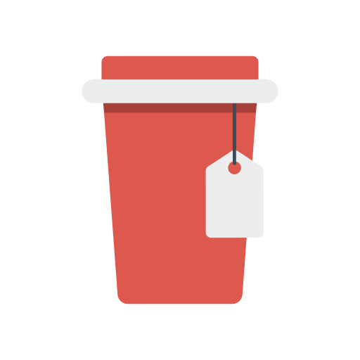 Tea cup take away paper cup food and restaurant icon