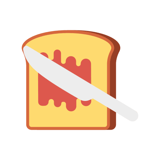 Toast bakery food bread icon