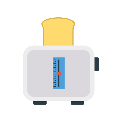 Toaster food and restaurant toast toaster icon