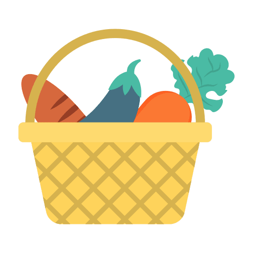 Vegetables vegetable food basket icon