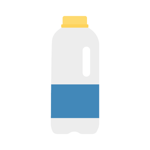 Water bottle healthy food drink icon