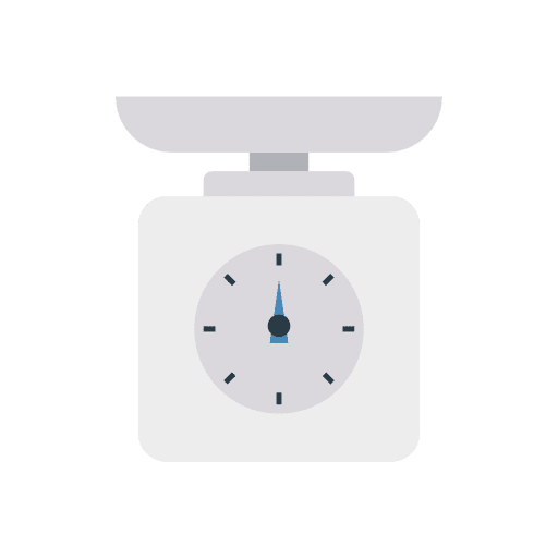 Weight balance food kitchen pack icon