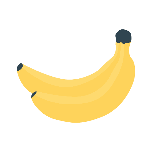 Banana food vegan diet icon