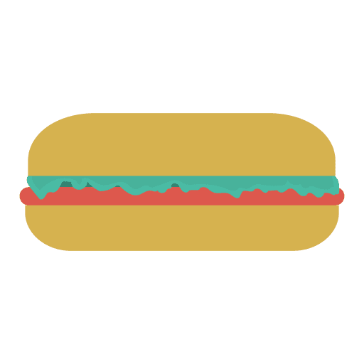 Burger fast food food and restaurant sandwich icon