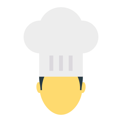 Chef cooker occupation profession icon