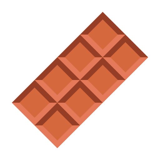 Chocolate food and restaurant sweet food icon