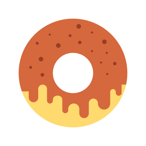 Donut food and restaurant sweet doughnut icon