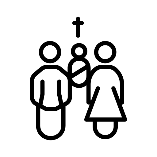 Baptism protestant orthodox religion icon