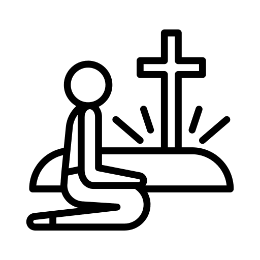 Praying man christianity religious icon