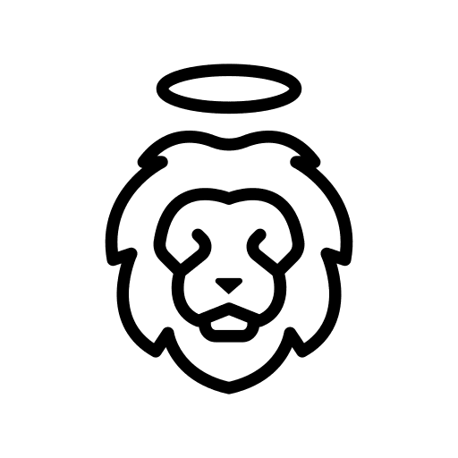 Lion wild lion animal icon