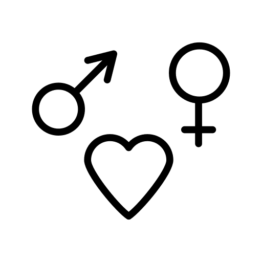 Marriage heart cultures gender icon