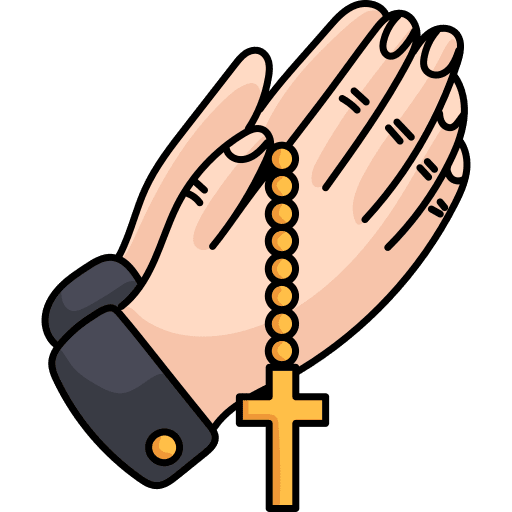 Praying catholic christianity religion icon