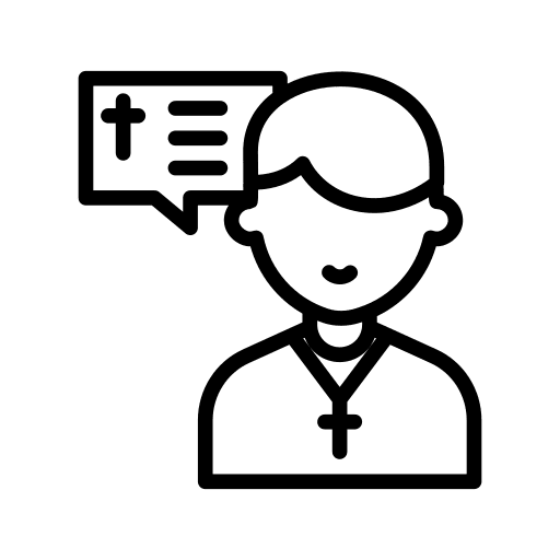 Priest protestant catholic avatar icon