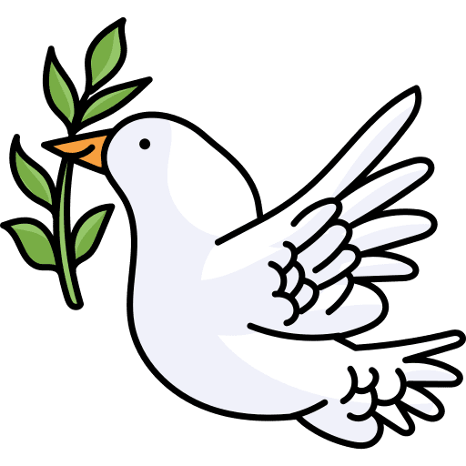 Dove bird pigeon fly icon